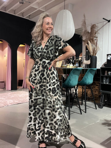 Kastgeluk dress Mae Leopard